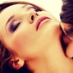 Intimate and Serene Close-Up Portrait of a Woman with Eyes Closed