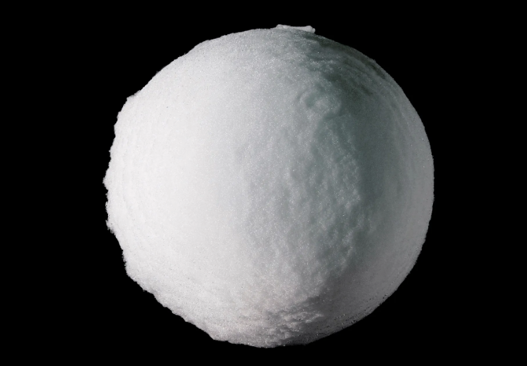 snow ball on black background