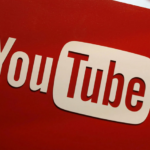 YouTube logo on red background, modern aesthetic with nod to video content.