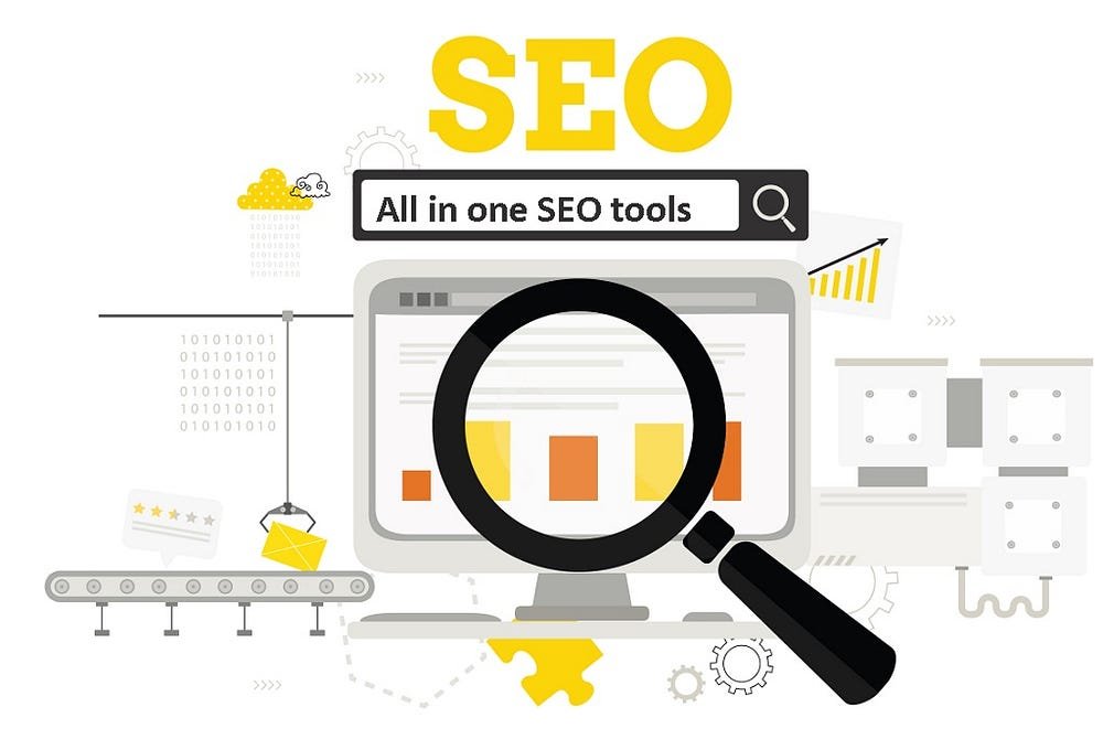 Optimize SEO with All-in-One Tools: A Visual Guide.