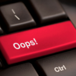 Red Oops! key adds playful touch to keyboard, next to Ctrl key.