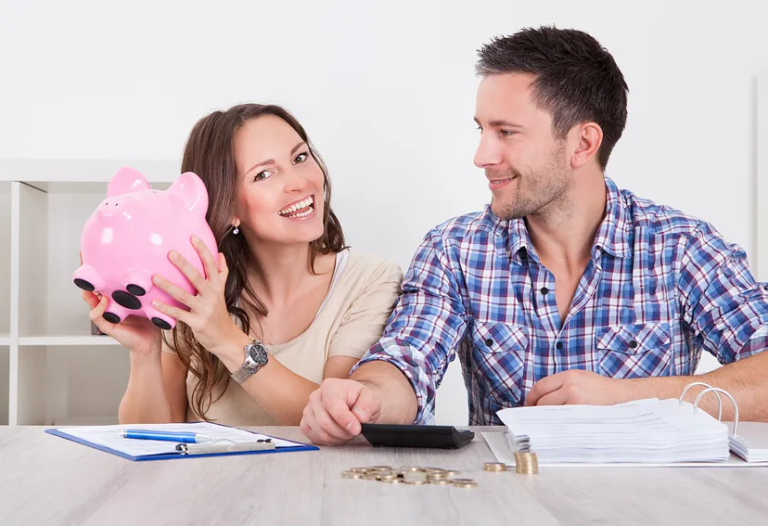 Couple achieves financial goals through teamwork and savings.