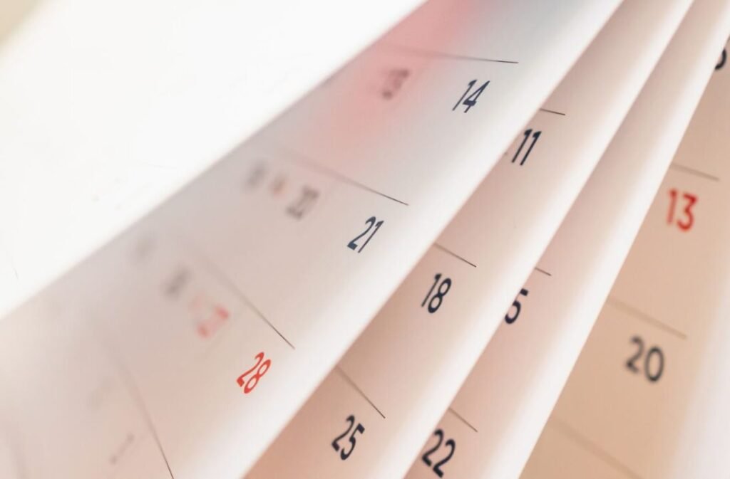 Planning Calendar Dates