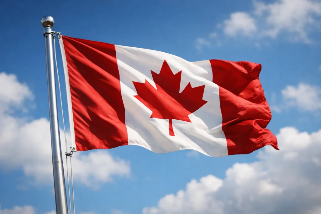 The flag of Canada